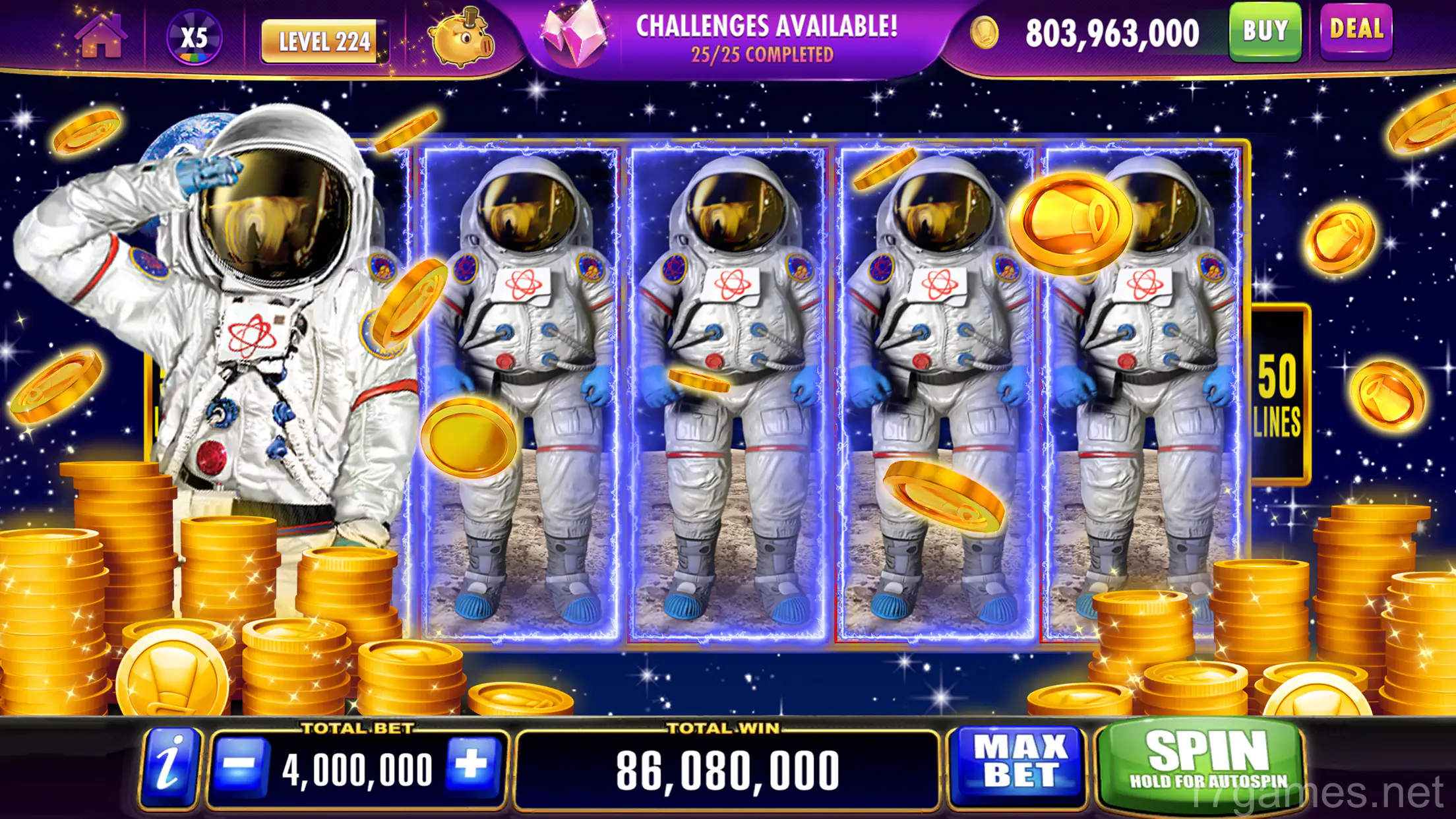 Seção de apostas esportivas no app r7games